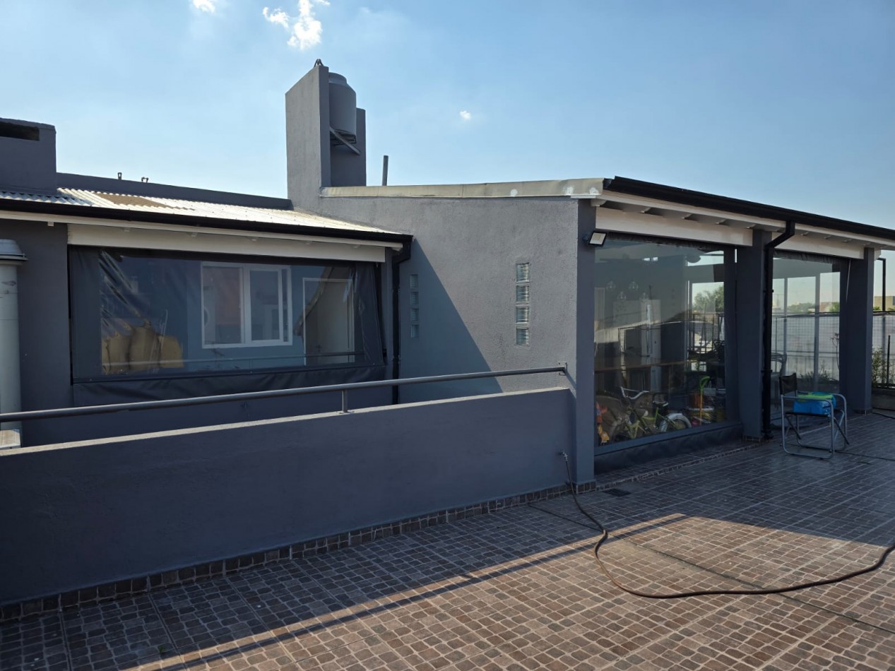 Dto. 3 ambientes con quincho con parrilla y terraza , excelente estado y ubicacion